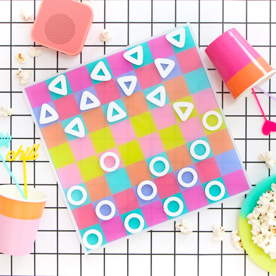 Kailo Chic Colorful Checker Board Game Set