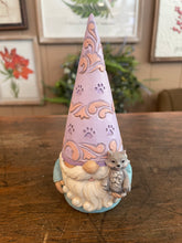 Load image into Gallery viewer, Jim shore gnome with cat