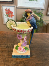 Load image into Gallery viewer, Jim shore Margaritaville parrot on cocktail glass