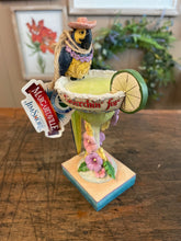 Load image into Gallery viewer, Jim shore Margaritaville parrot on cocktail glass