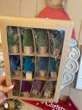 Load image into Gallery viewer, RAZ Imports 4115567 Mini Bottle Brush Trees, Set of 12