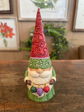 Load image into Gallery viewer, Jim shore Christmas gnome holding lights