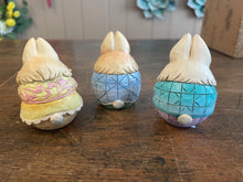 Load image into Gallery viewer, Jim shore set of 3 bunny eggs