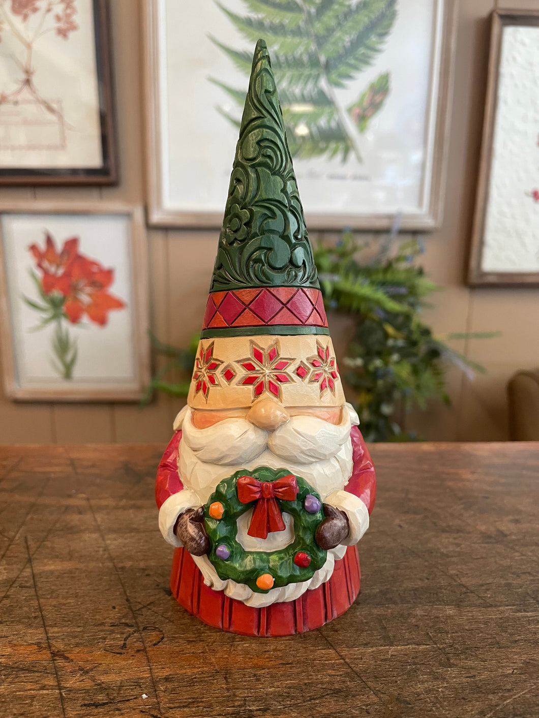 Jim shore Christmas Gnome with Wreath