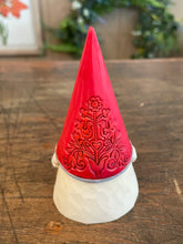 Load image into Gallery viewer, Jim shore red floral hat gnome