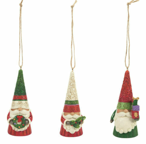 Set of three Jim shore Christmas gnomes