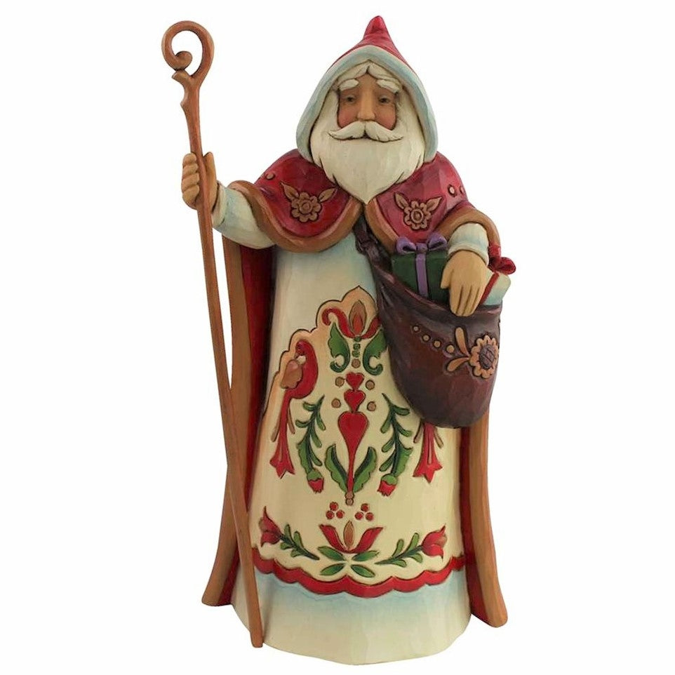 Jim shore, Austria, rejoices Santa around the world