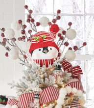 Load image into Gallery viewer, Raz Imports Penguin Head Tree Topper