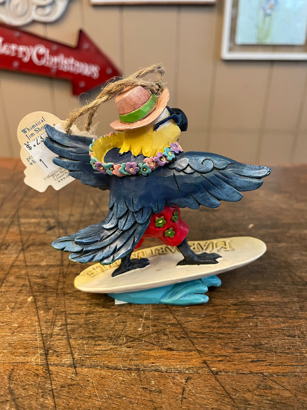 Jim shore, Margaritaville surfing ornament