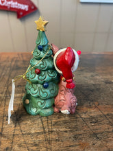 Load image into Gallery viewer, Jim shore light up nose Rudolph ornament