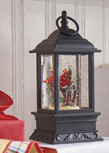 Load image into Gallery viewer, 9.5 Inch Lighted Cardinal Glitter Water Lantern Battery Operated - 3700784