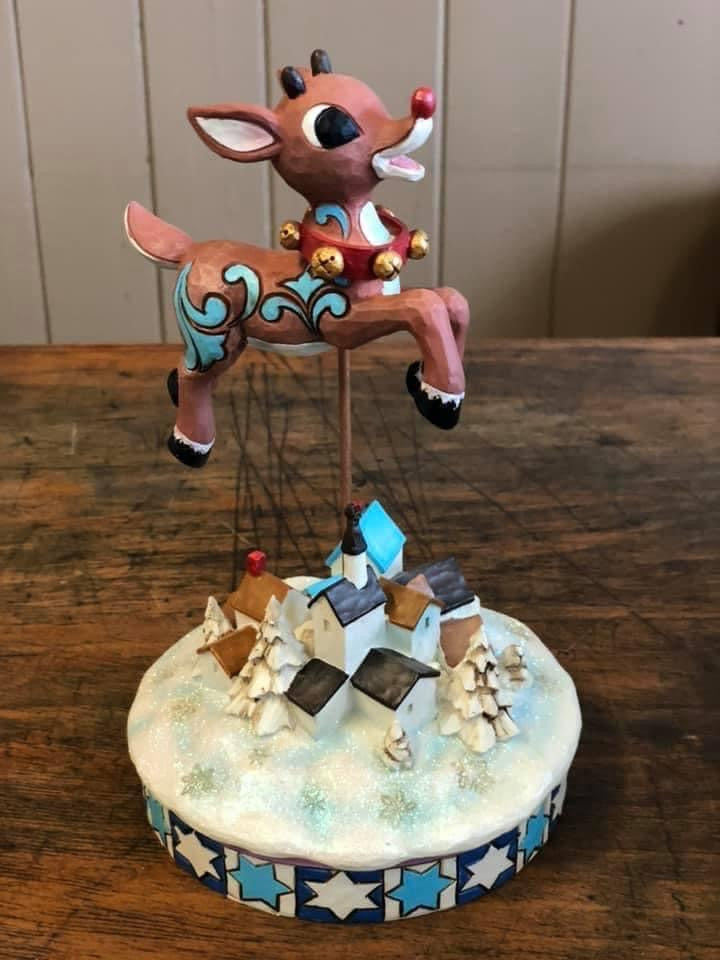 Jim Shore Leaping Rudolph with Bells