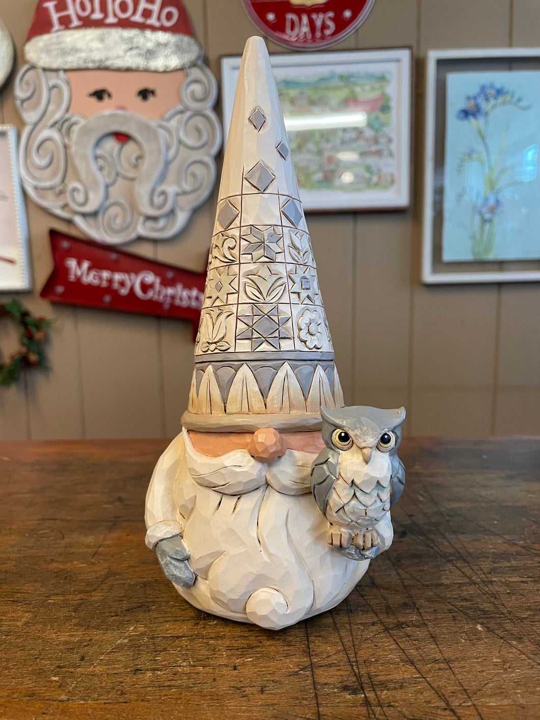 Jim shore, Woodland gnome holding owl