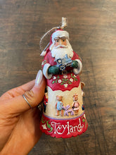 Load image into Gallery viewer, Jim shore toyland Santa ornament