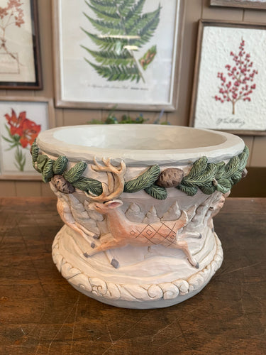 Jim shore Woodland Deer Decorative Bowl