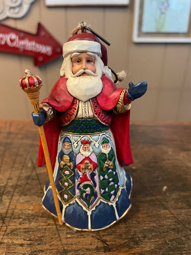 Jim shore Spain Santa ornament