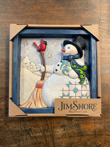 Jim shore snowman plaque