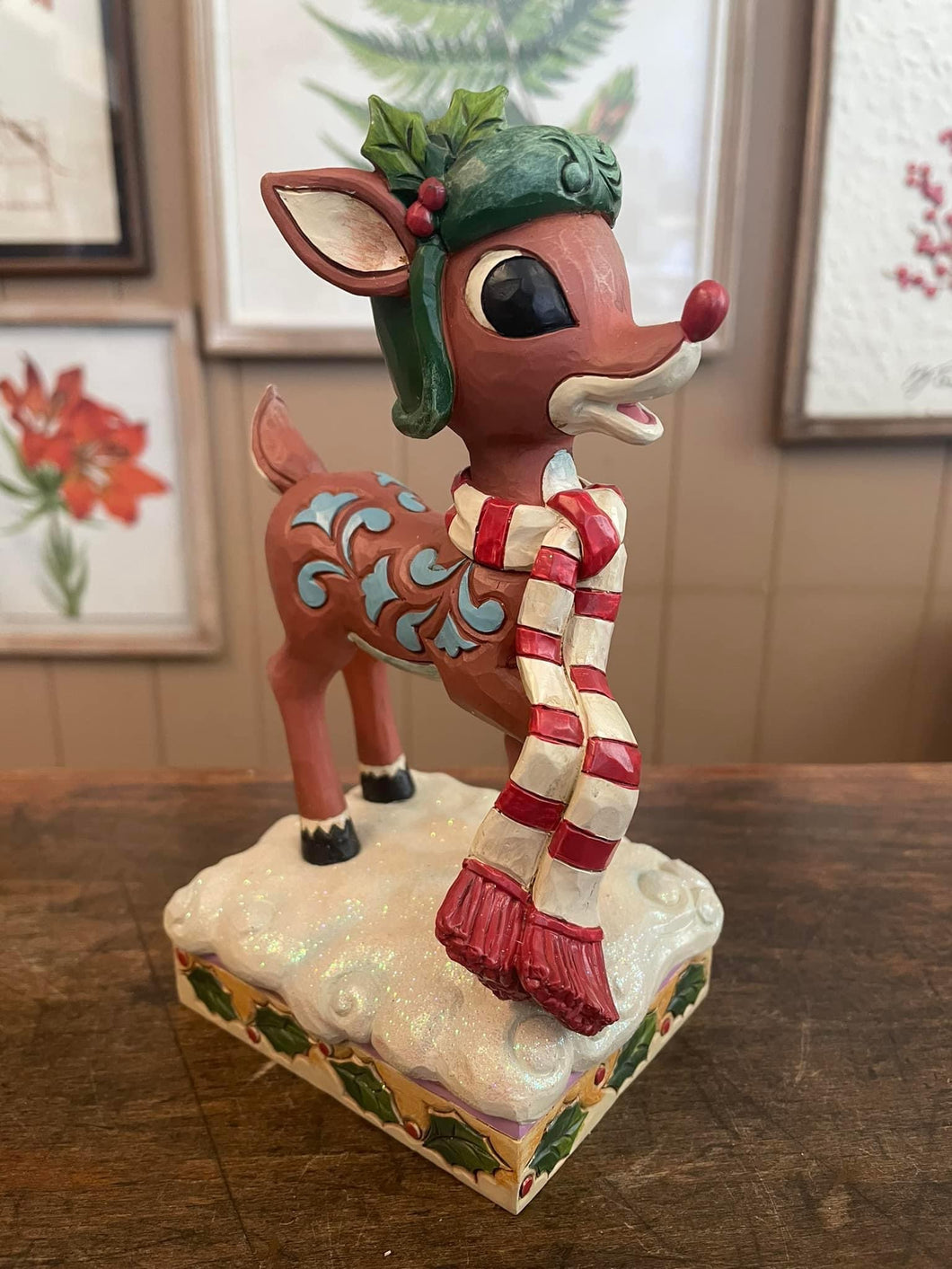 Jim Shore Rudolph in Aviator Hat