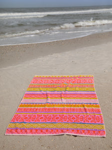 Sayulita Beach Towel Magenta