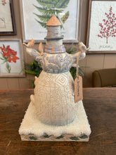 Load image into Gallery viewer, Jim Shore Woodland Snowman/Birdhouse Hat