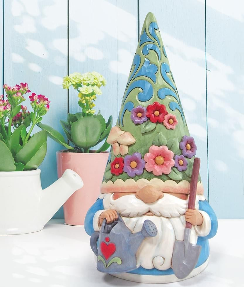 Jim shore gardening gnome statue